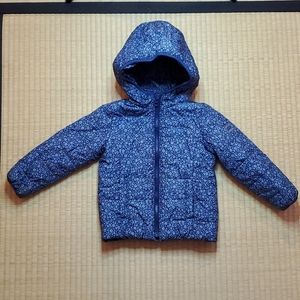 GAP Tonal Floral-Print Hooded Puffer Jacket, sz 4T